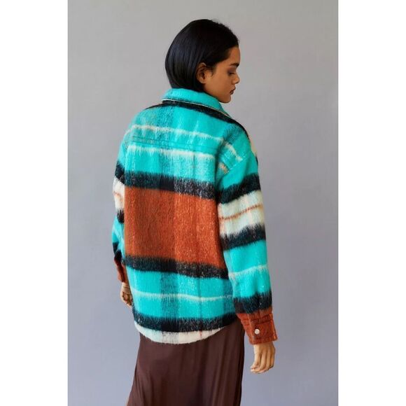 New Urban Outfitters BDG Brushed Melton Shirt Jacket Size M - Picture 5 of 11